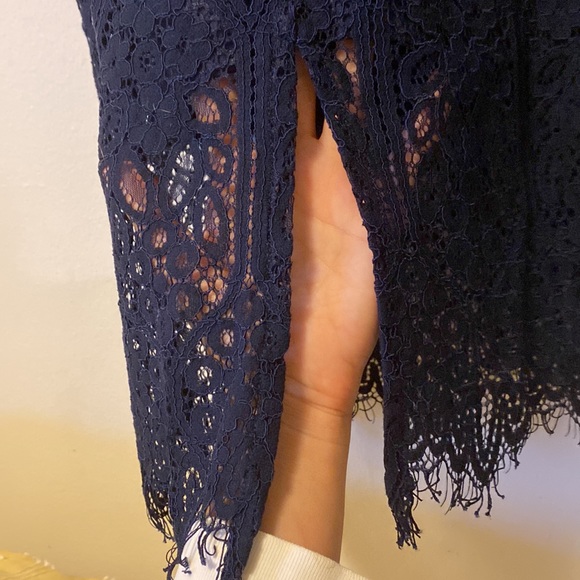 Lulus navy blue lacy dress - Picture 6 of 8